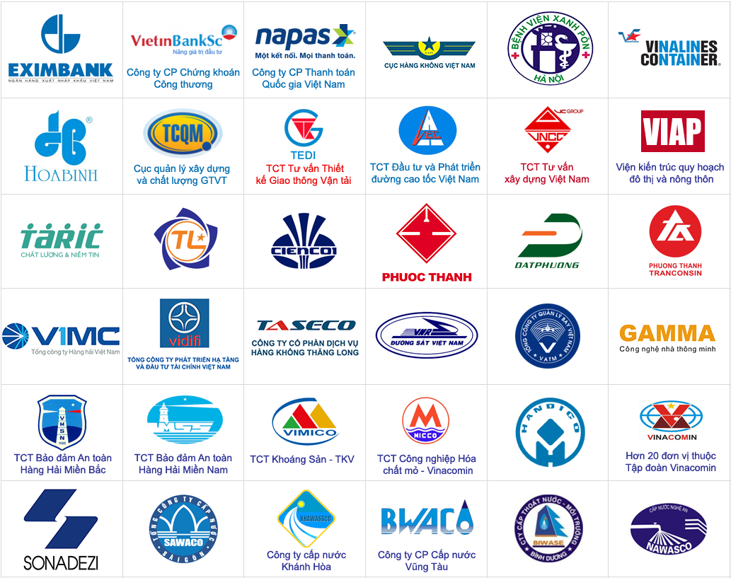 Được tin tưởng bởi các tập đoàn lớn: Viettel, MB Bank, Vuihoc.vn, Vinamilk, Prudential, Mcredit, Vingroup, Toyota